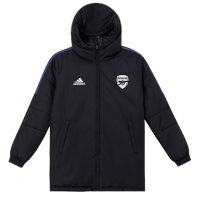 Arsenal Cotton Winter Soccer Jacket Black&White 2023/24 Mens