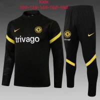 Chelsea Soccer Training Suit Black Youth 2021/22