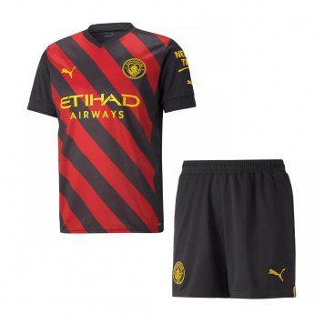 Manchester City Soccer Jersey + Short Replica Away Youth 2022/23