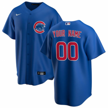 Chicago Cubs 2020 Alternate Royal Replica Custom Jersey Mens