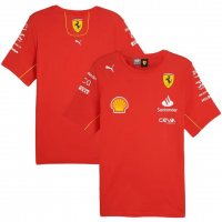 Scuderia Ferrari F1 Racing Team Jersey Red 2024 Mens
