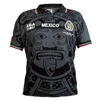 Mexico Soccer Jersey Replica Black 1998 Mens (Retro)