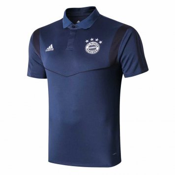 2019/20 Bayern Munich Royal Blue Mens Soccer Polo Jersey [39112180]