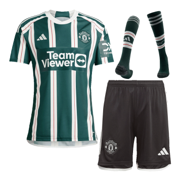 Manchester United Soccer Whole Kit Jersey + Short + Socks Replica Away 2023/24 Mens