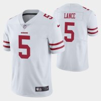 2021 San Francisco 49ers Trey Lance White NFL Jersey Mens