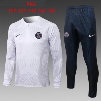 PSG Soccer Training Suit White 3D 2022/23 Youth