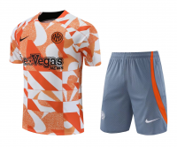 Inter Milan Soccer Jersey + Short Replica Orange 2023/24 Mens