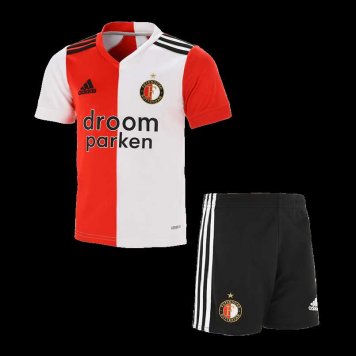 2020/21 Feyenoord Rotterdam Home Kids Soccer Kit(Jersey+Shorts)