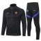 2020/21 Netherlands Black Mens Soccer Training Suit(Jacket + Pants)