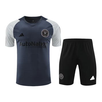 Inter Miami CF Soccer Jersey + Short Replica Grey 2023/24 Mens