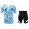 2021/22 Olympique Marseille Light Blue Soccer Training Suit (Jersey + Short) Mens