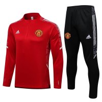 Manchester United Soccer Training Suit Replica Red Mens 2021-22