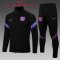 Barcelona Soccer Training Suit Jacket + Pants Black Youth 2021/22