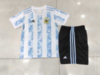2020/21 Argentina Home Soccer Kit (Jersey + Shorts) Kids