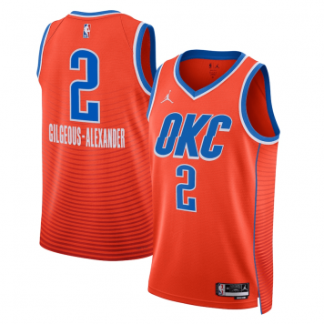 Oklahoma City Thunder Swingman Jersey - Statement Edition Brand Orange 2022/23 Mens (Shai Gilgeous-Alexander #2)