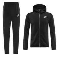 Customize Hoodie Soccer Jacket + Pants Replica Black 2021/22
