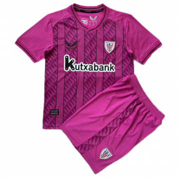 Athletic Club de Bilbao Soccer Jersey + Short Replica Goalkeeper Purple 2023/24 Youth