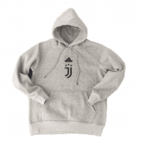 Juventus Soccer Sweatshirt Replica Gray 2023/24 Mens (Hoodie)