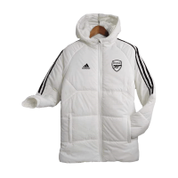 Arsenal Cotton Winter Soccer Jacket White 2023/24 Mens