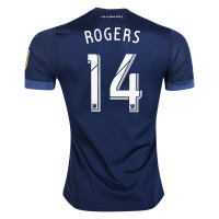 2017/18 Los Angeles Galaxy Away Blue Soccer Jersey Replica Robbie Rogers #14