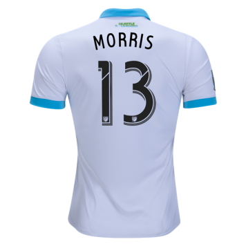 2017/18 Seattle Sounders Away White Soccer Jersey Replica Jordan Morris #13