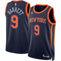 New York Knicks Swingman Jersey - Statement Edition Brand Navy 2022/23 Mens (RJ Barrett #9)
