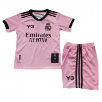 Real Madrid Soccer Jerseys + Short Replica Y-3 120th Anniversary Pink Youth 2022/23