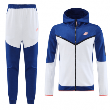 Customize Soccer Jacket + Pants Replica Blue&White 2023/24 Mens (Hoodie)