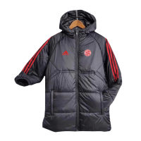 Bayern Munich Cotton Winter Soccer Jacket Black 2023/24 Mens