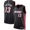 Miami Heat Swingman Jersey - Icon Edition Black 2022/23 Mens (Bam Adebayo #13)