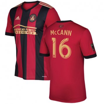 2017 Atlanta Home Red Soccer Jersey Replica McCann #16 [2017-Atlanta-bt001]