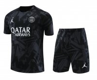 PSG x Jordan Soccer Jersey + Short Replica Black 2023/24 Mens