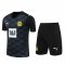 2020/21 Borussia Dortmund Goalkeeper Black Mens Soccer Jersey Replica + Shorts Set