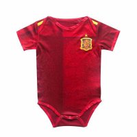 2020 Spain Home Red Baby Infant Soccer Suit