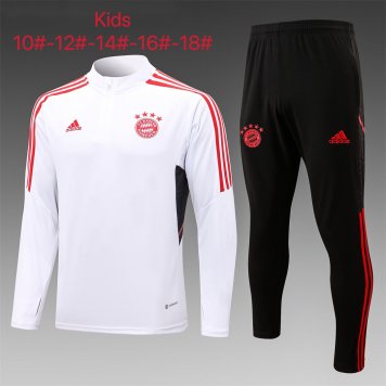 Bayern Munich Soccer Training Suit Replica White 2022/23 Youth