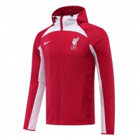 Liverpool All Weather Windrunner Soccer Jacket Red 2022/23 Mens (Hoodie)