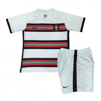 2020 Portugal Away Kids Soccer Kit(Jersey+Shorts)