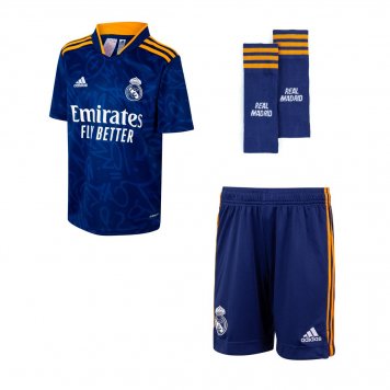 Real Madrid Soccer Jersey+Short+Socks Replica Away Youth 2021/22 [20210825092]