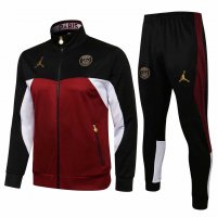 2021/22 PSG x Jordan Burgundy Soccer Training Suit (Jacket + Pants) Mens