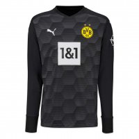 2020/21 Borussia Dortmund Goalkeeper Black LS Mens Soccer Jersey Replica