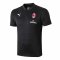 2019/20 AC Milan Black Mens Soccer Polo Jersey