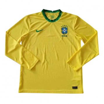 2020 Brazil Home Mens LS Soccer Jersey Replica