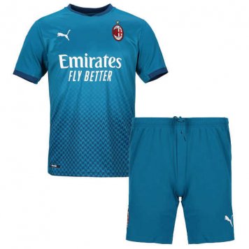 2020/21 AC Milan Third Kids Soccer Kit (Jersey + Shorts) [9113074]