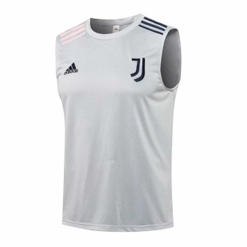 2021/22 Juventus Light Grey Soccer Singlet Jersey Mens