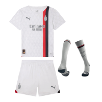 AC Milan Soccer Whole Kit Jersey + Short + Socks Replica Away 2023/24 Youth