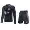 Bayern Munich Soccer Jersey + Short Set Replica Goalkeeper Black Long Sleeve Mens 2021/22