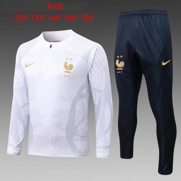 France White 3D Soccer Training Suit Replica Youth 2022