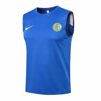 2021/22 Inter Milan Blue Soccer Singlet Jersey Mens [2021050149]