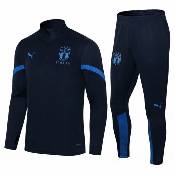 Italy Navy Soccer Training Suit Mens 2021/22