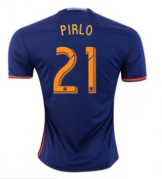2016/17 New York City Away Navy Soccer Jersey Replica Pirlo #21